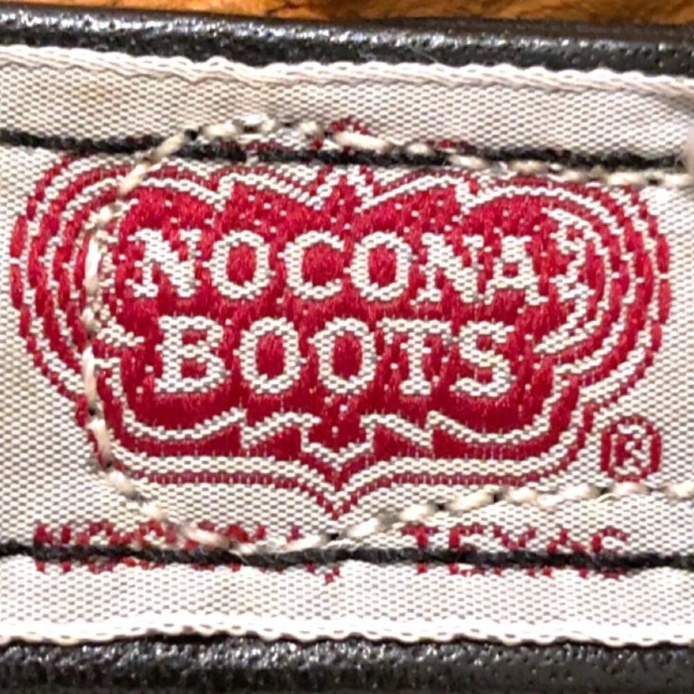 Vintage Nocona Genuine Black Cowhide Leather Boots, Men's, Size 11D - Picture 16 of 16